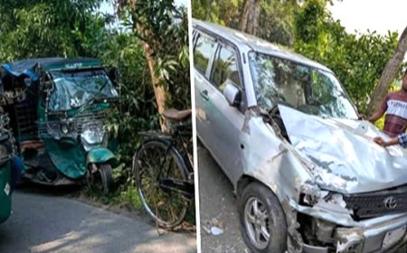 ছাগলনাইয়ায় সড়ক দুর্ঘটনায় হাবিব উল্লাহ খান উচ্চ বিদ্যালয়ের ৬ এসএসসি পরীক্ষার্থী আহত